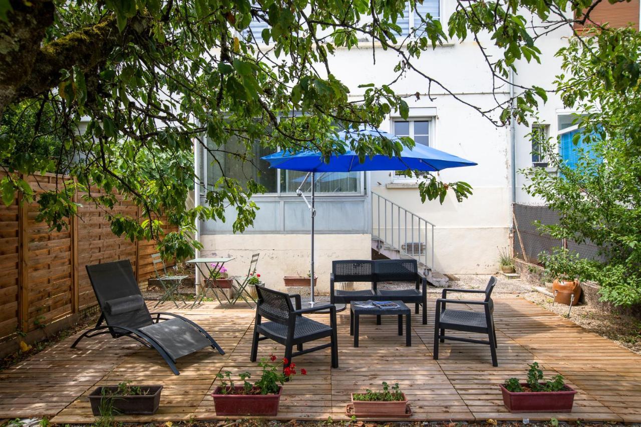 Le Coquet Chez Maguy Maison De Ville Avec Jardin Besançon Kültér fotó